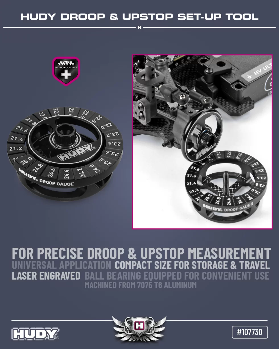 New HUDY Droop & Upstop Set-Up Tool