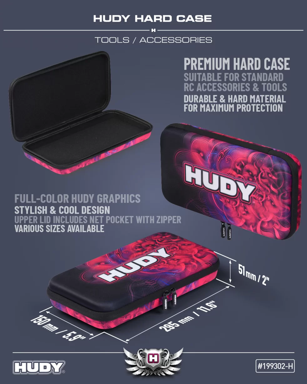 New HUDY Hard Case - 295x150x51mm - Tools/Accessories/Tire Stand