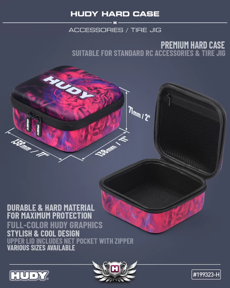 New HUDY Hard Case - 138x133x71mm - Accessories/Tire Jig
