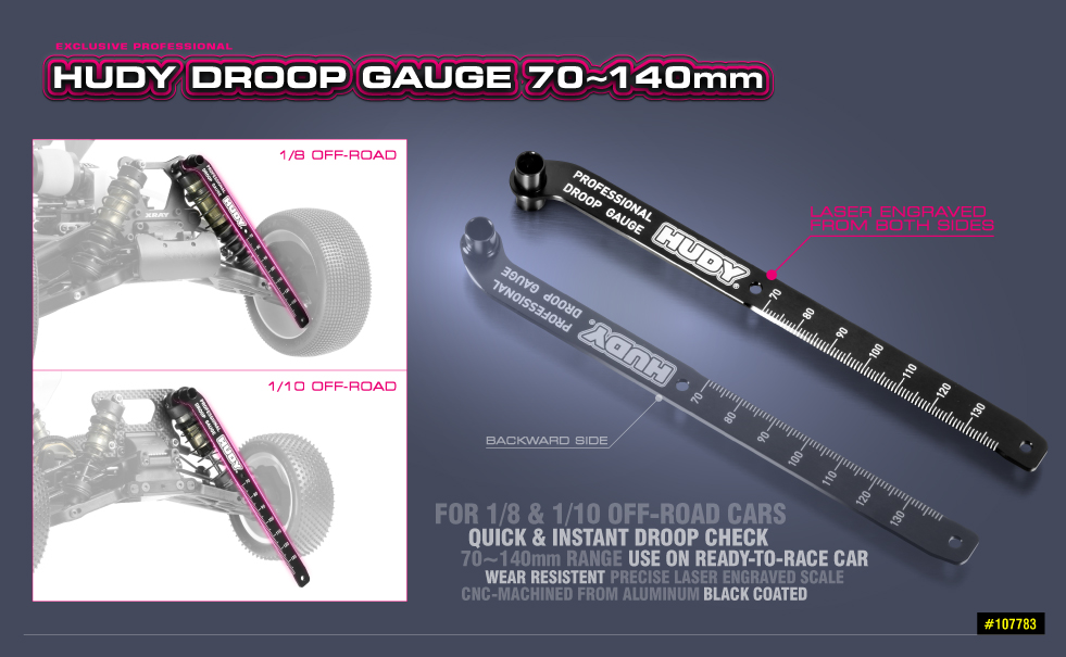 107783 HUDY Droop Gauge 70-140mm