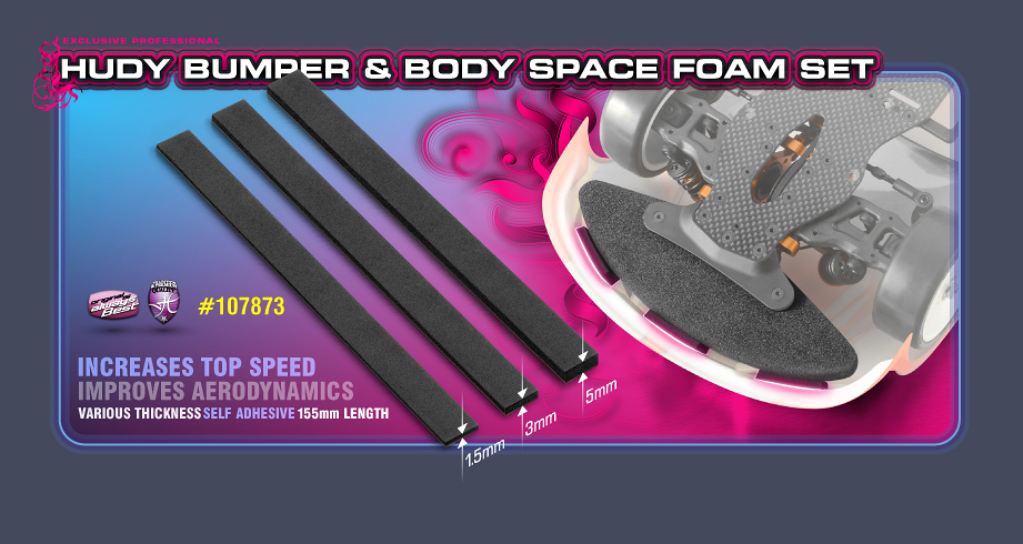 New HUDY Bumper & Body Space Sponge Set