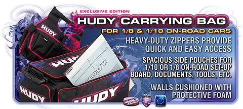 HUDY 1/10 & 1/8 Carrying Bag + Tool Bag - Exclusive Edition